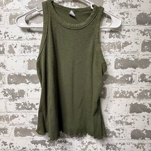 Old Navy Forest Green Ribbed Tank Top